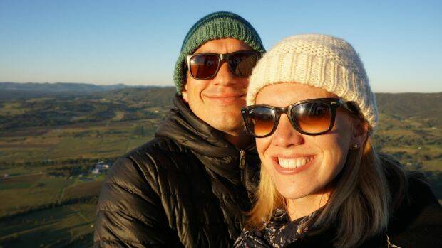 Amber and Rowan Joyce are $14,000 a year better off living in Thirroul than Sydney. 
