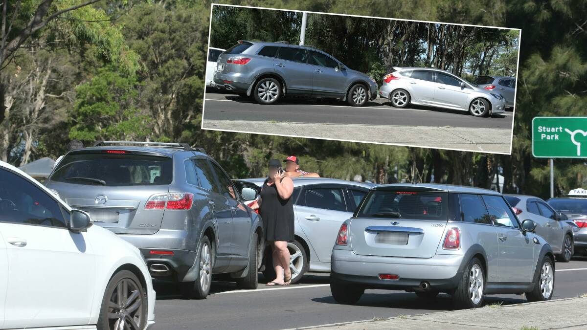 Two drivers refused to move their cars from a parking spot. Pictures: Robert Peet