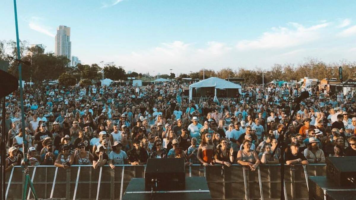 The packed crowd at last year's show on the Gold Coast. The Wollongong show is scheduled to take place on February 26 at Stuart Park under a strict COVID-Safe plan.
