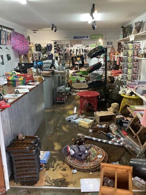 Flood damage at Gypsy's of Mogo. Picture: Simon Tadd