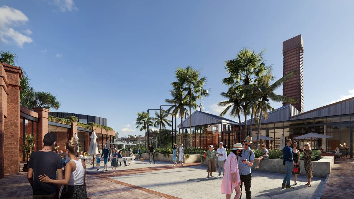 An artist's impression of the proposed 'heritage precinct' on the Corrimal cokeworks site. Image supplied.
