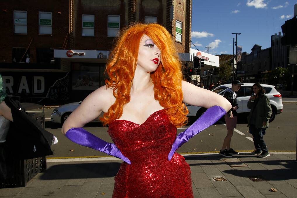 A 'Jessica Rabbit' lookalike at a previous Comic Gong. Picture: ACM