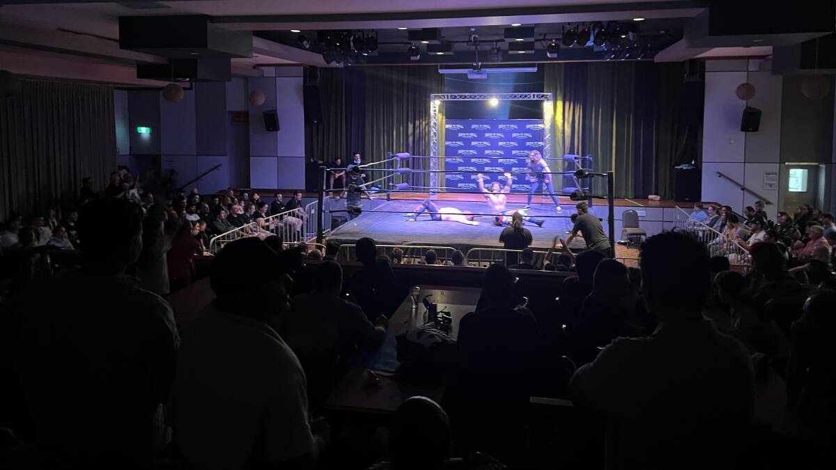 Around 250 people watched Rock 'n' Roll Wrestling Presents Wrestling For A Cause at City Diggers. Pictures supplied.