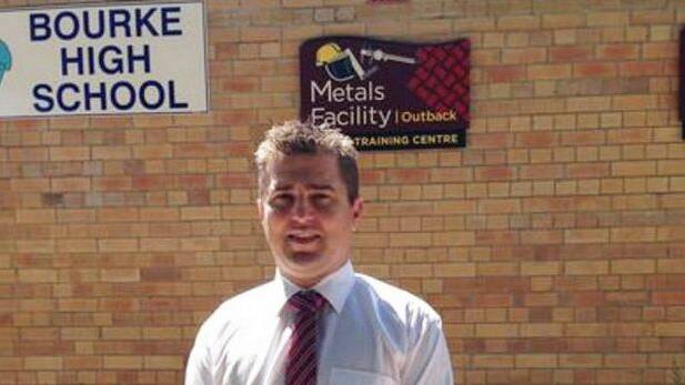 Bourke High School principal Andrew Ryder was allegedly struck with a wooden garden stake. Photo: NSW Department of Education
