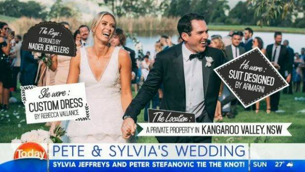 'If you're looking for ...': Bride and groom name-drop Kangaroo Valley on live TV