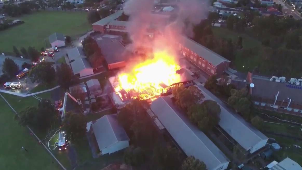 Drone footage by John McDonald shows the extent of the inferno in 2018.