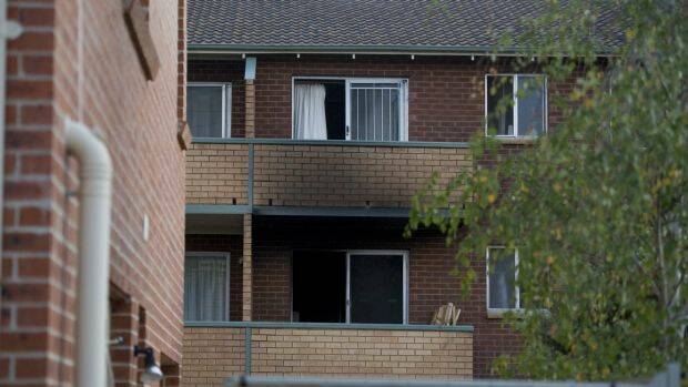 Firefighters rescued the 22-year-old mother and her three-year-old son from the balcony.