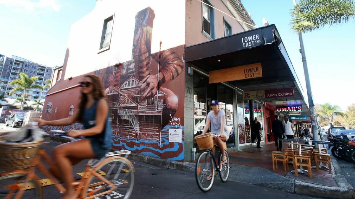 Lower East Cafe on the corner of Moore Street is one of many trendy eateries in the heart of the city. Photo: Sylvia Liber


