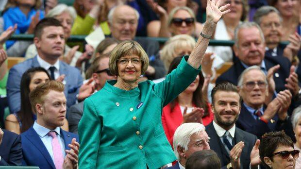 Margaret Court at Wimbledon last year. Photo: Getty Images
