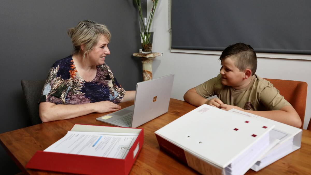 Keli Law has enjoyed working from home, and more time with son Tom. Picture: Adam McLean 