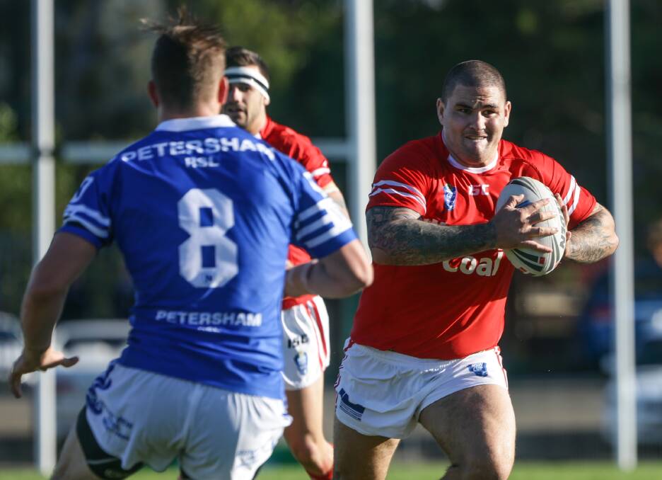 Russell Packer playing his first match after being released from jail for the Illawarra Cutters in May 2015.