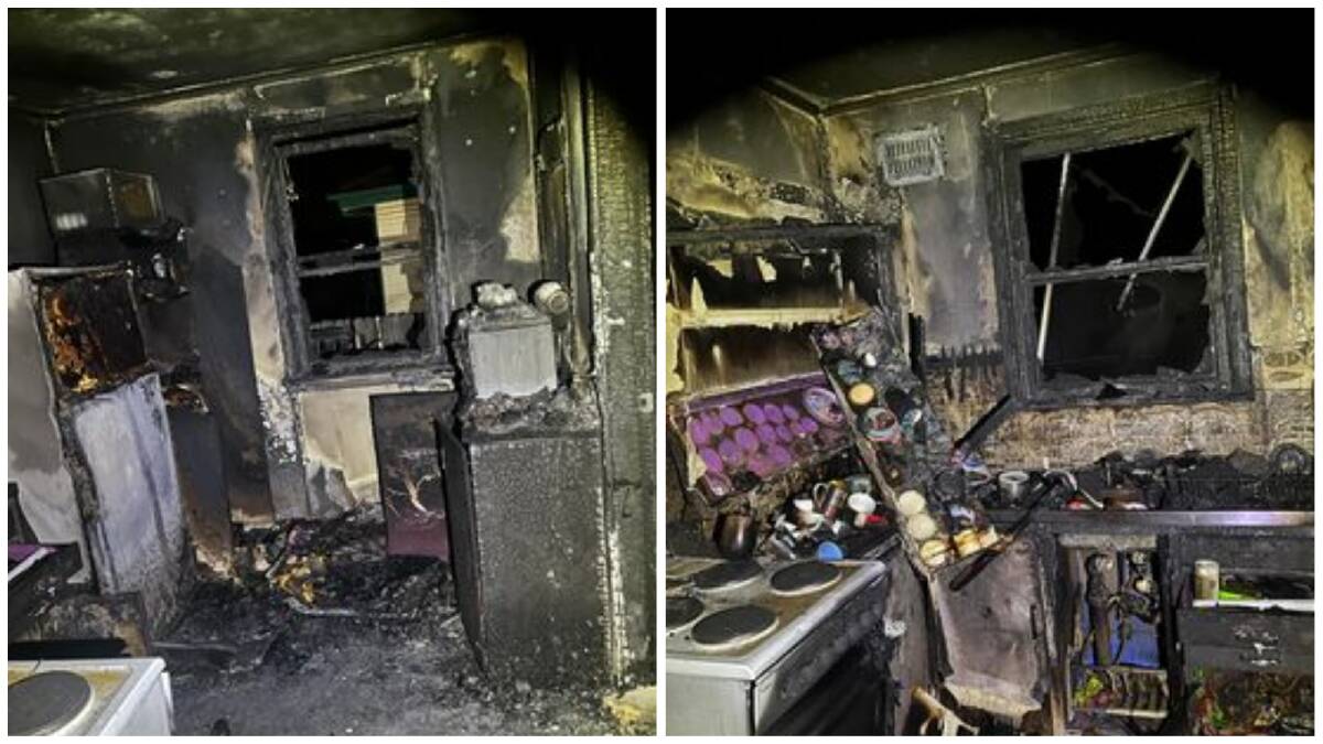 Supplied photos show the internal damage to the King Street property. 