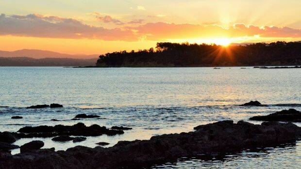 Sunset from your own private beach at Yellow Rock Beach House. Photo: Tim the Yowie Man
