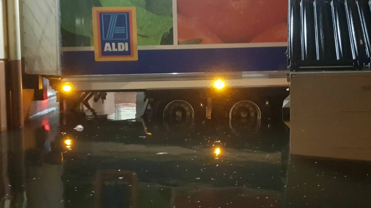 Photos of reported safety issues at Aldi stores. Pictures: Transport Workers Union