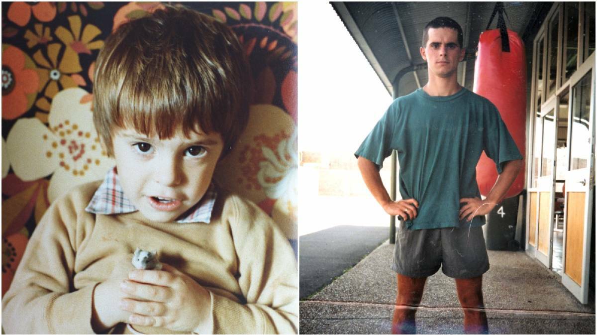 De Gruchy as a young boy and (right) an inmate, circa 2001. Pictures: supplied