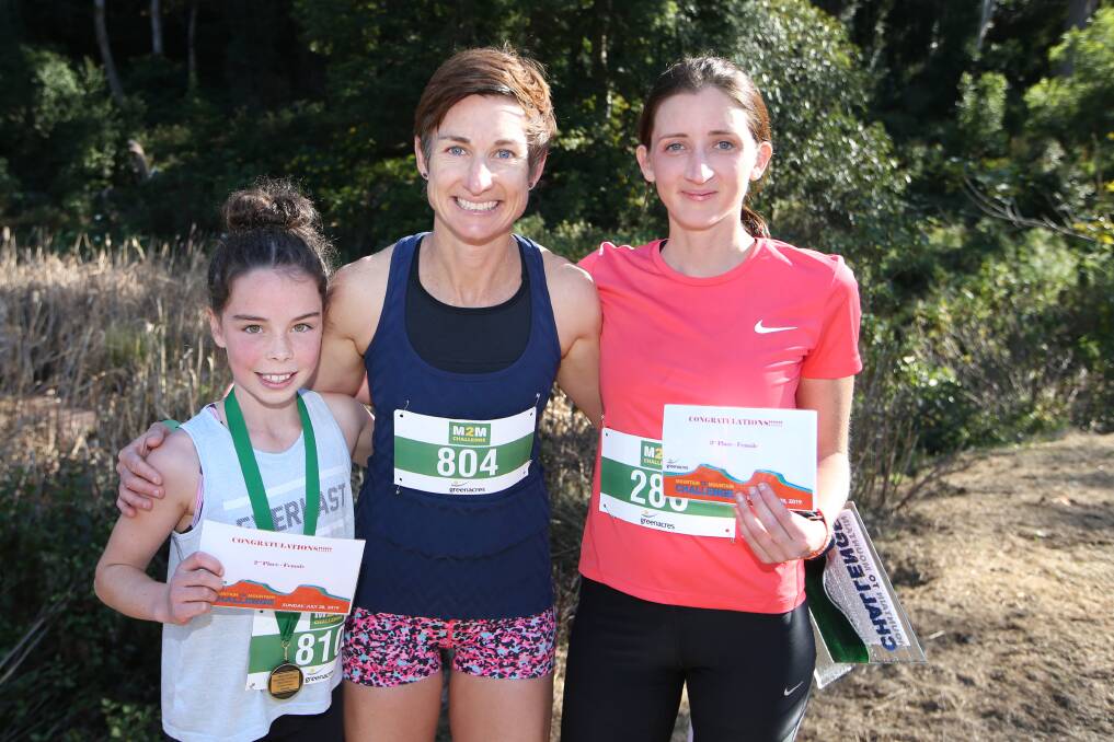 Celeste Carolan (runner-up), Claire Rayner (first) and Tiffany Knight (third). 