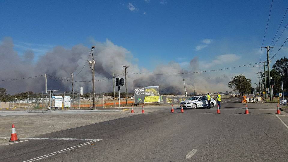 Crews are responding to a fire in the vicinity of Moorebank Road at Wattle Grove. Photo: RFS