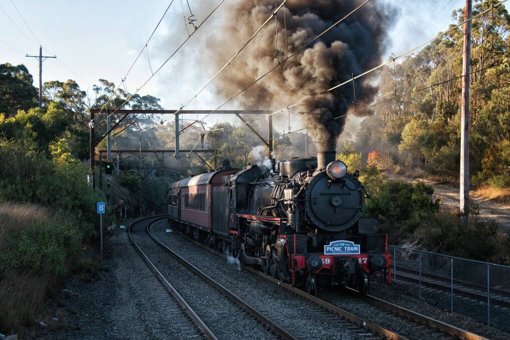 Steam trains will be departing from Wollongong train station for Scarborough on the weekend of November 9 and 10. Photos: supplied