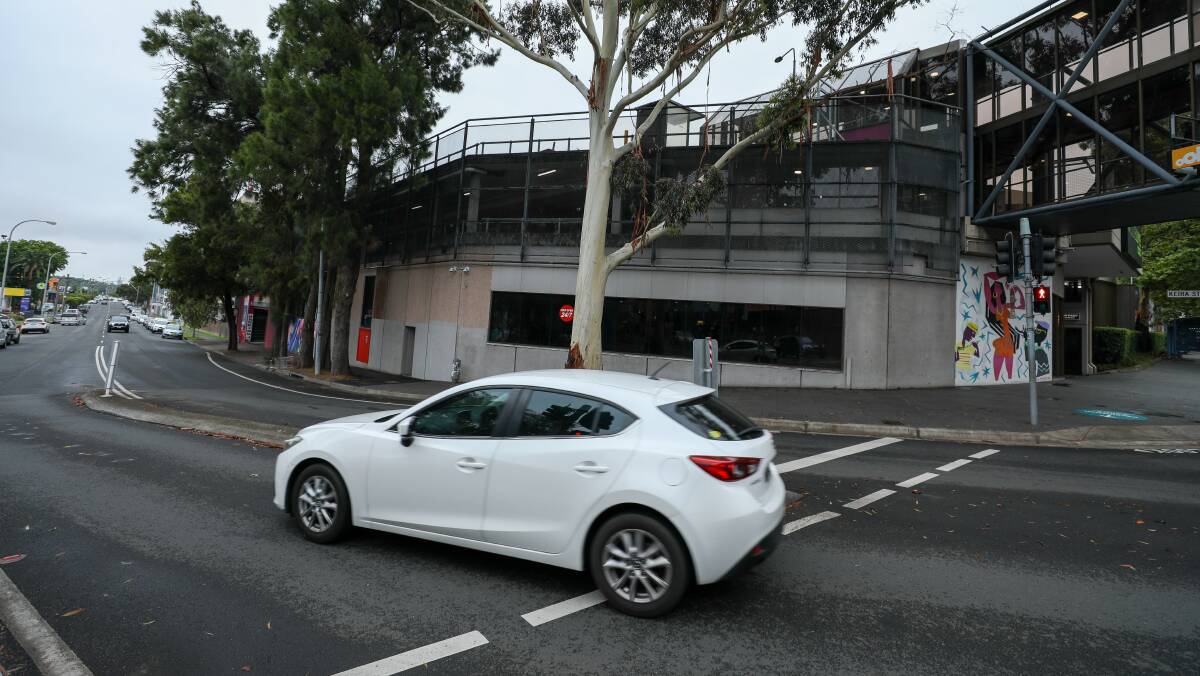 Wollongong Central's car park cornering Kembla and Burelli Streets. Picture: Adam McLean