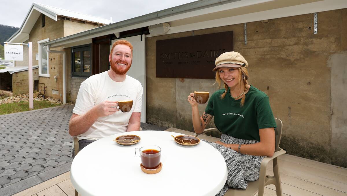 Owner Terence Watson and cafe manager Tegan Page