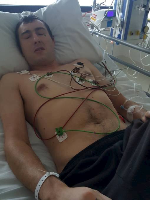 James in intensive care.
