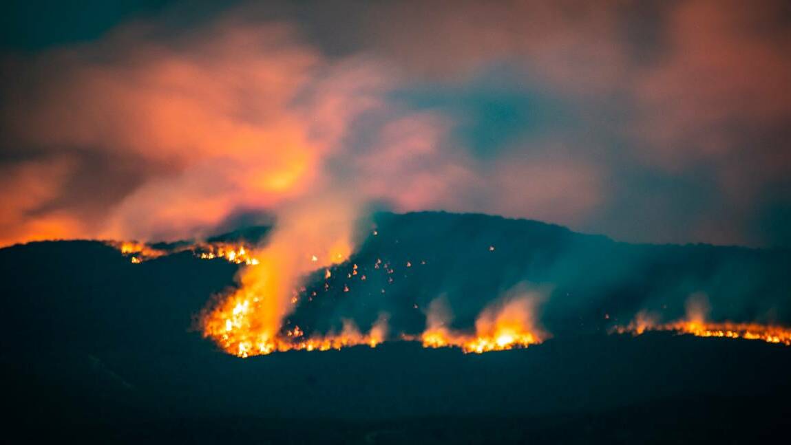 The North Black Range fire near Braidwood in early December. Picture: Patrick Lindley, Patorama Studios
