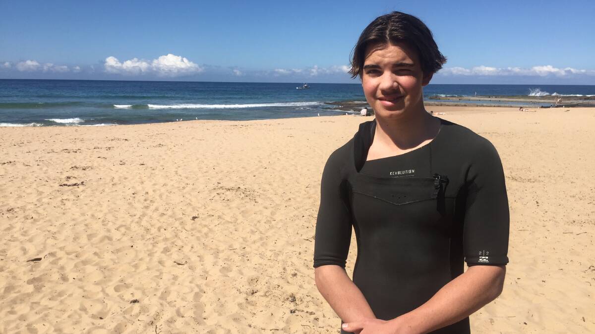 Witness: 16-year-old surfer Julian Pannell. Photo: Ben Langford