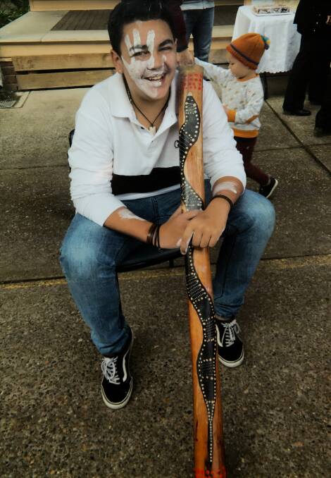 Brady Flaus loved to play the didgeridoo. Photo: Flaus family
