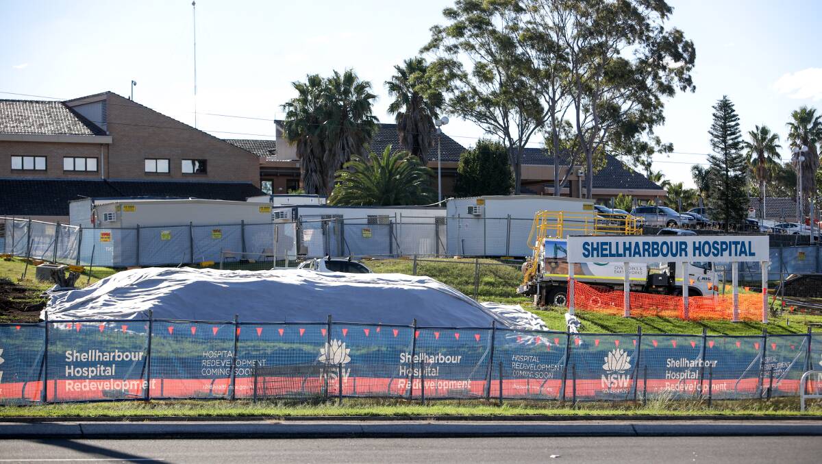 Work is underway on the hospital project, which will now get an injection of federal funds.