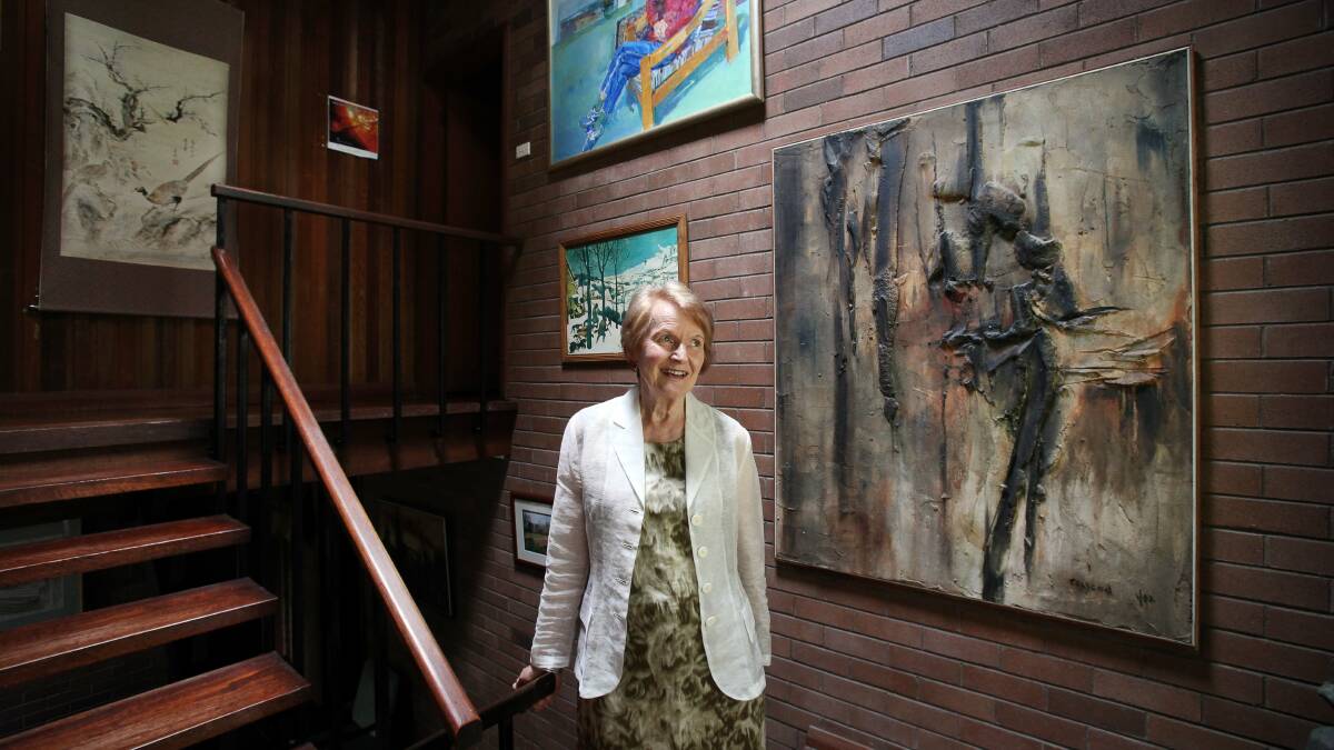 Irene Tognetti, active campaigner for the arts and Wollongong Town Hall, pictured at home in 2015. 