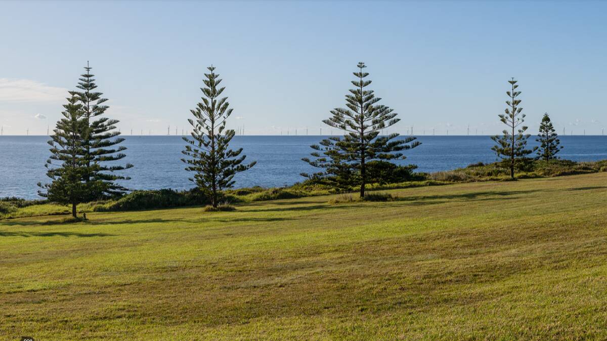 Image shows what the wind farm would look like from Blackhead Reserve at Gerroa.