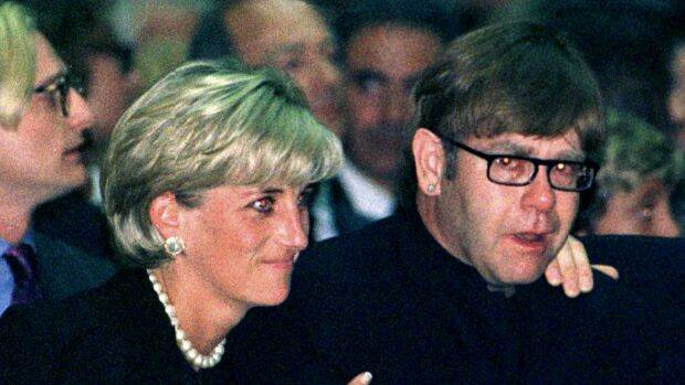 Princess Diana and Sir Elton John have both contributed to the fight against AIDS. Photo: Stefano Rellandini

