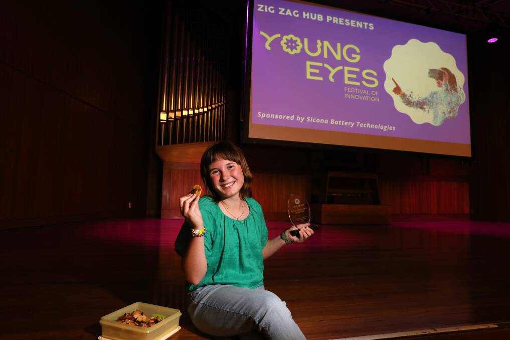 Pitchfest winner Isa Chapman with the cookies she baked at home. Pictures by Sylvia Liber