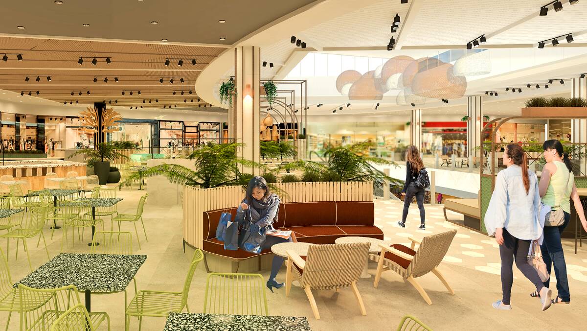 An artist's impression of the Dapto Mall refurbishment.