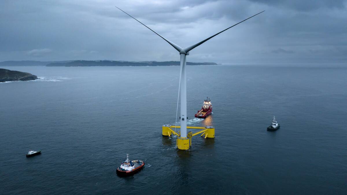 A new visualisation tool allows people to see artists' impressions of how the wind farm would look from the shore. 