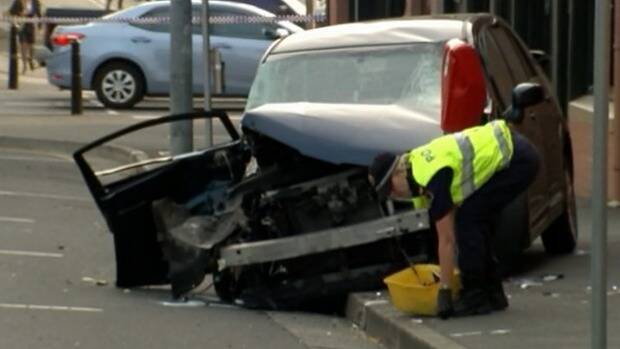 The crash in Hobart left a young mother dead. Photo: Screenshot ABC