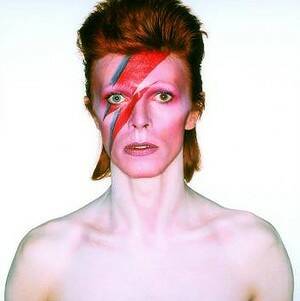 David Bowie's album cover shoot photograph. Photo: Brian Duffy