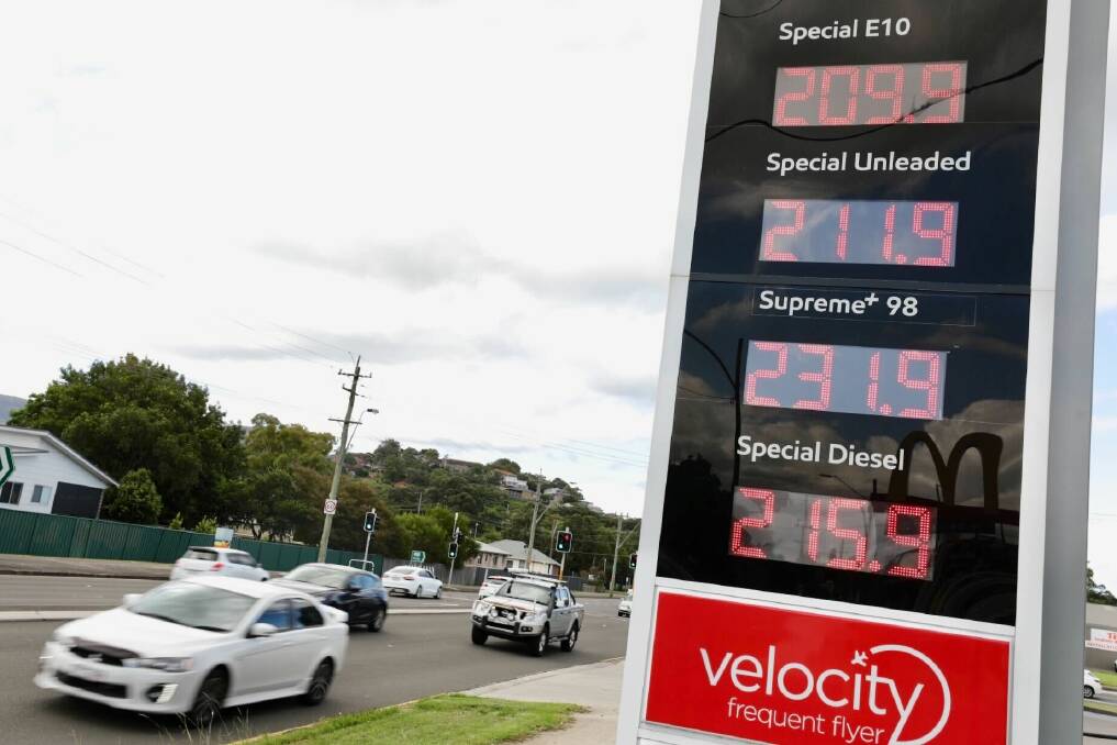 Bowser pain: Not one type of fuel was under $2 at 7-Eleven in Unanderra on Friday.