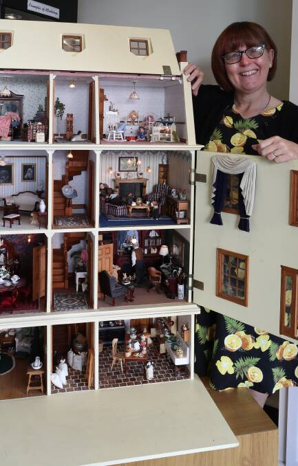 "I purchased my first dollhouse in Nottingham in 1996 and had it shipped back home and, as they say, the rest is history," said Lorraine Robinson of Fairy Meadow Miniatures. Photos: Robert Peet