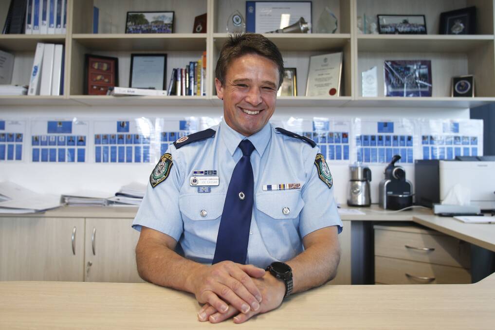 Assistant Commissioner Joe Cassar has worked in five of the eight police districts he now oversees as Southern Region Commander. Photo: Anna Warr