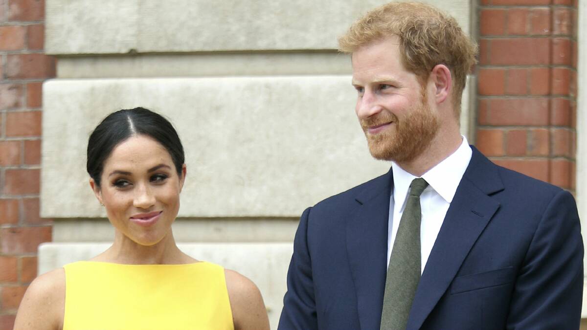 Britain's Prince Harry, the Duke of Sussex, and Meghan, the Duchess of Sussex. Photo: AP