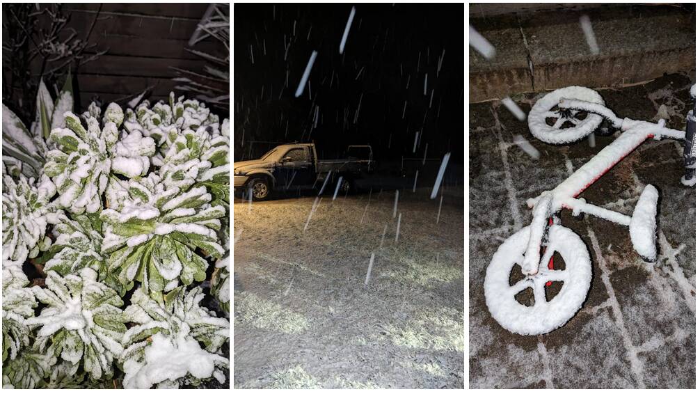 Pictures of Robertson on Sunday night by Alyse Mitchinson, via Illawarra Weather Warnings and Local Media Info
