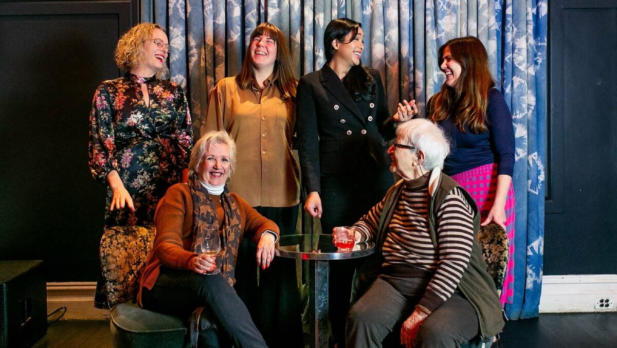 The six storytellers at one of the Sydney productions of Generation Women, The Wollongong show will feature voices from the Illawarra. Picture supplied
