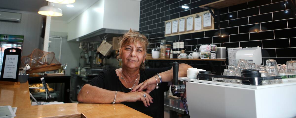 FREE PARKING: Ms Summersford of Tally Ho! Cafe was one of a number of business owners who said free parking would boost business. Picture: Sylvia Liber.