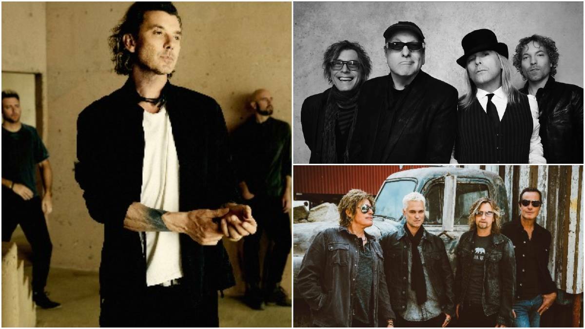 Cheap Trick join Bush (left) and Stone Temple Pilots (bottom right) for Under The Southern Stars, which has been rescheduled to March 2022. Picture: Supplied