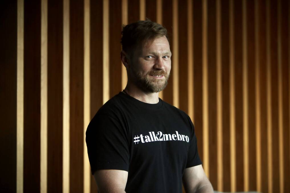 INSPIRING: Nick McNamara said his experience at #talk2mebro has been overhwlemingly positive. The organisation is holding a fundraiser for suicide prevention in May. Picture: Adam McLean.