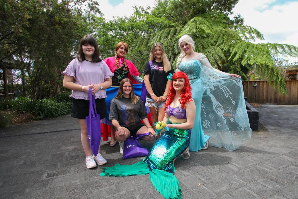 ROYALTY: There were princesses galore at the KidsWish Christmas Party held at Symbio Wildlife Park on Thursday. Picture: Wesley Lonegran.