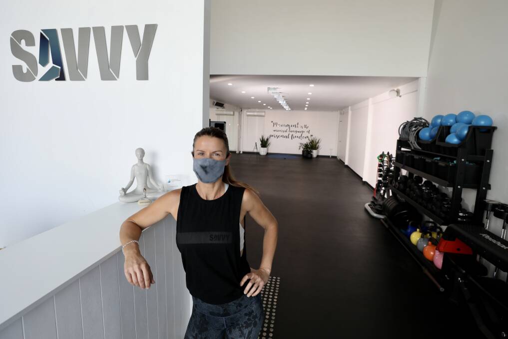 CHAOTIC: Angela Saville, owner of Savvy fitness says rising case numbers are harder on businesses than mask mandates. Picture: Adam McLean.