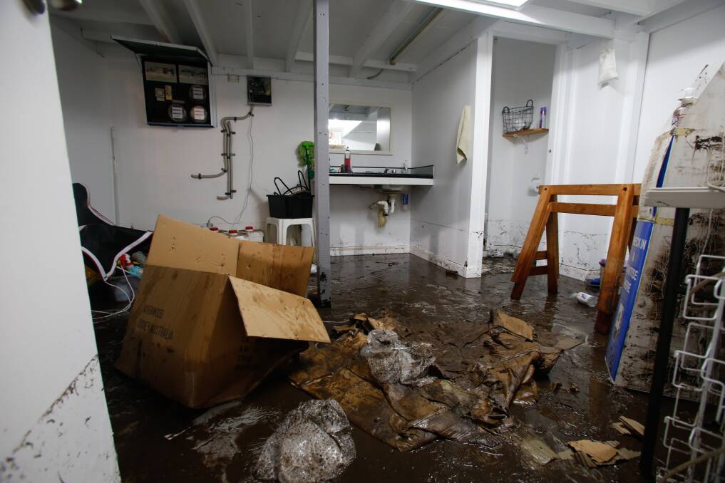 TRASHED: Havenwood Tiny Homes in Albion Park Rail flooded overnight. Qwner Rick Smith estimated there was between $150,00 and $200,000 worth of damage.