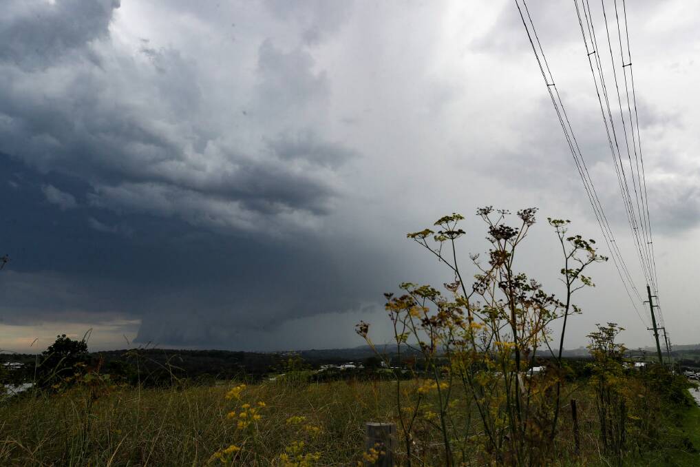Storm clouds over Dunmore. Photo: Adam McLean.